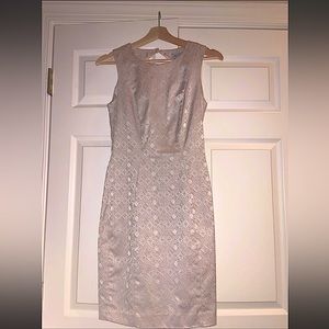 H&M gold dress with cutout back, size 4